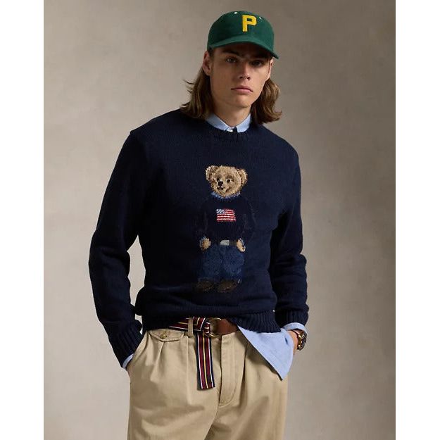 RALPH LAUREN Polo Bear Cotton-Linen Jumper