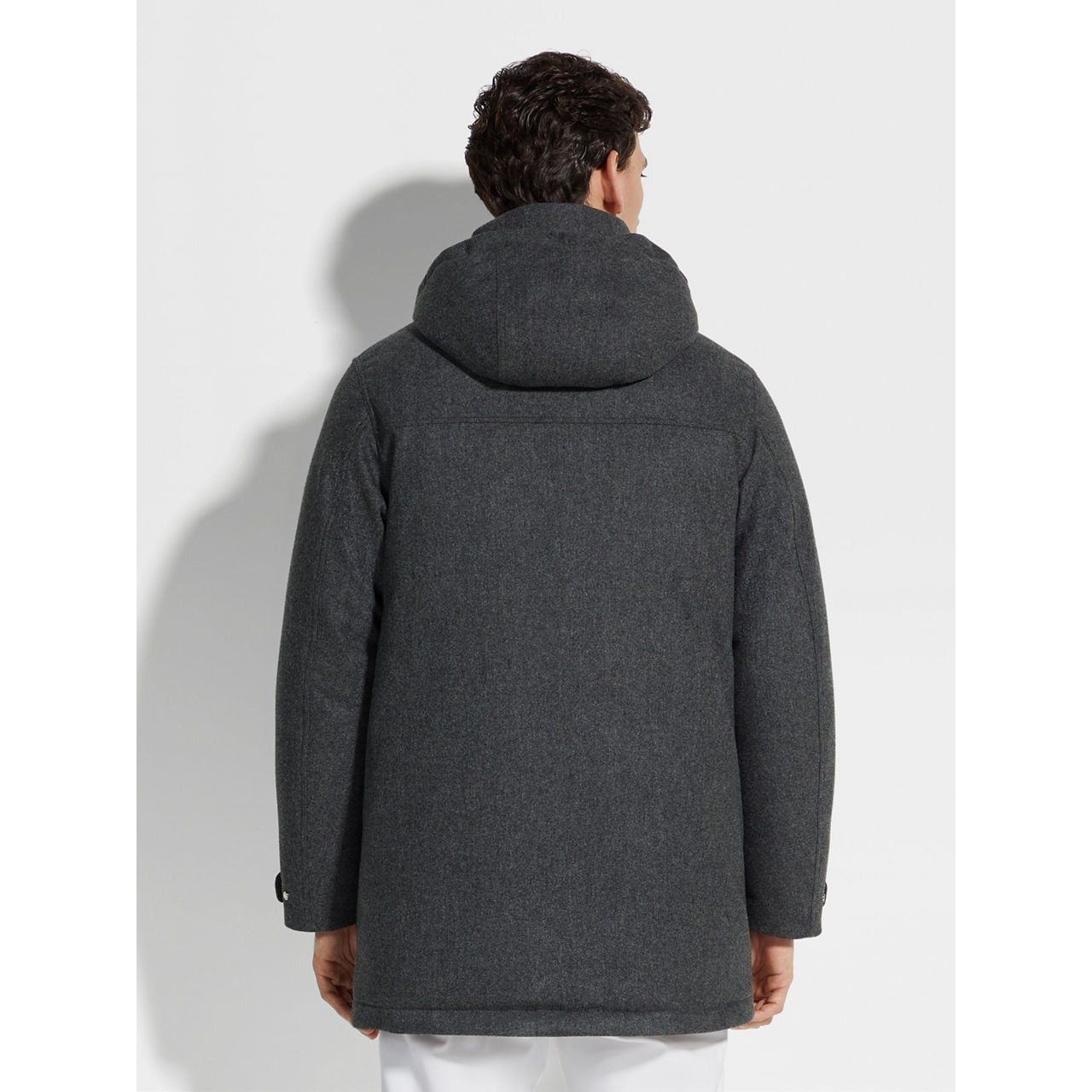 ZEGNA TECHNICAL MERINO WOOL PARKA