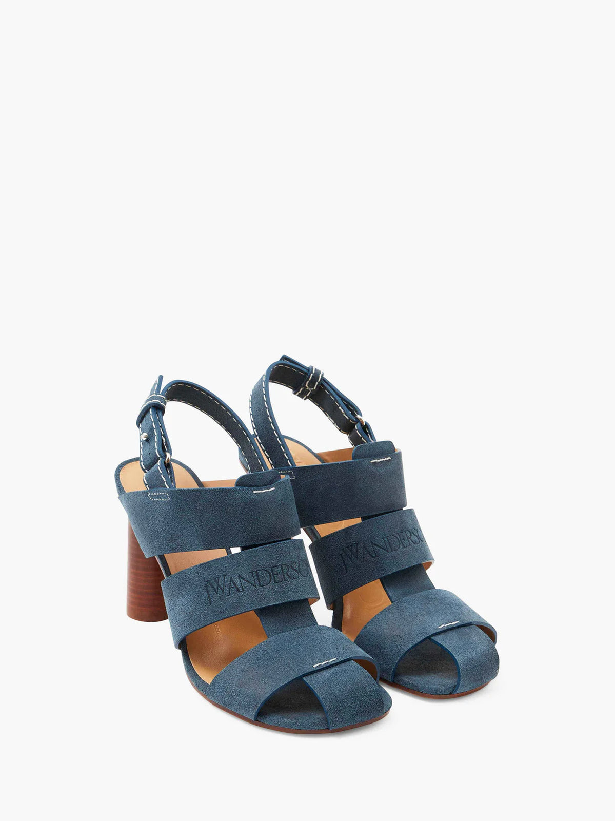 JW Anderson SUEDE HEELED FISHERMAN SANDALS