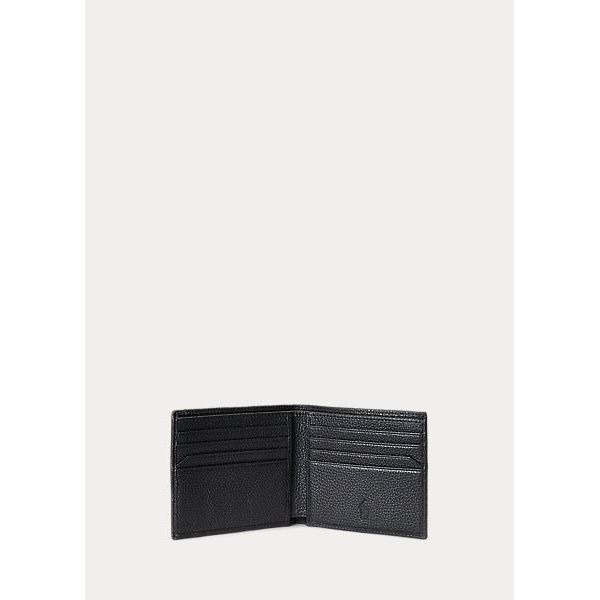 POLO RALPH LAUREN PEBBLED LEATHER BILLFOLD WALLET - Yooto