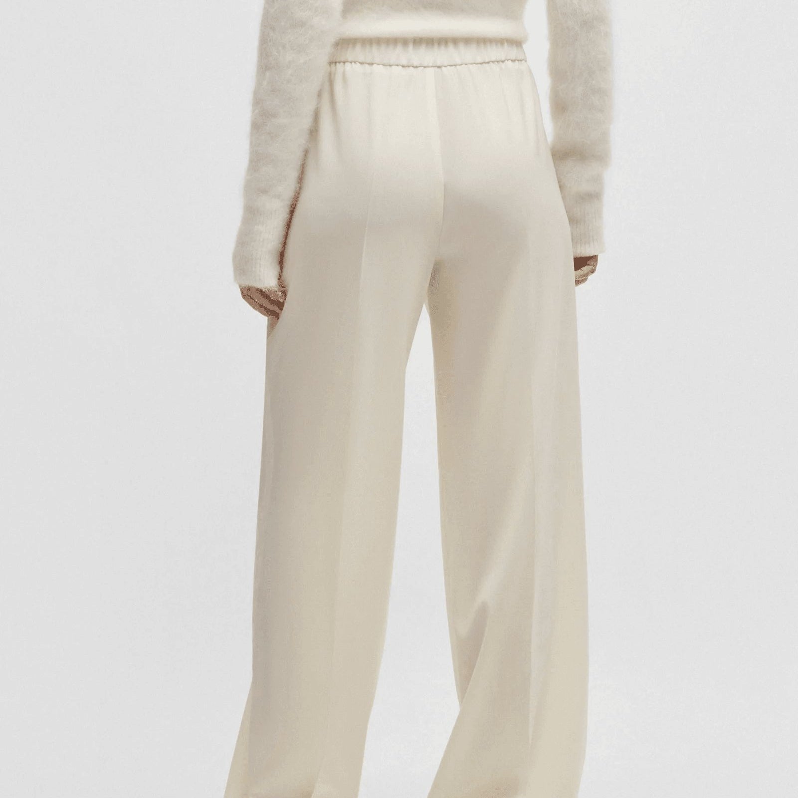 BOSS Relaxed-fit trousers in wool