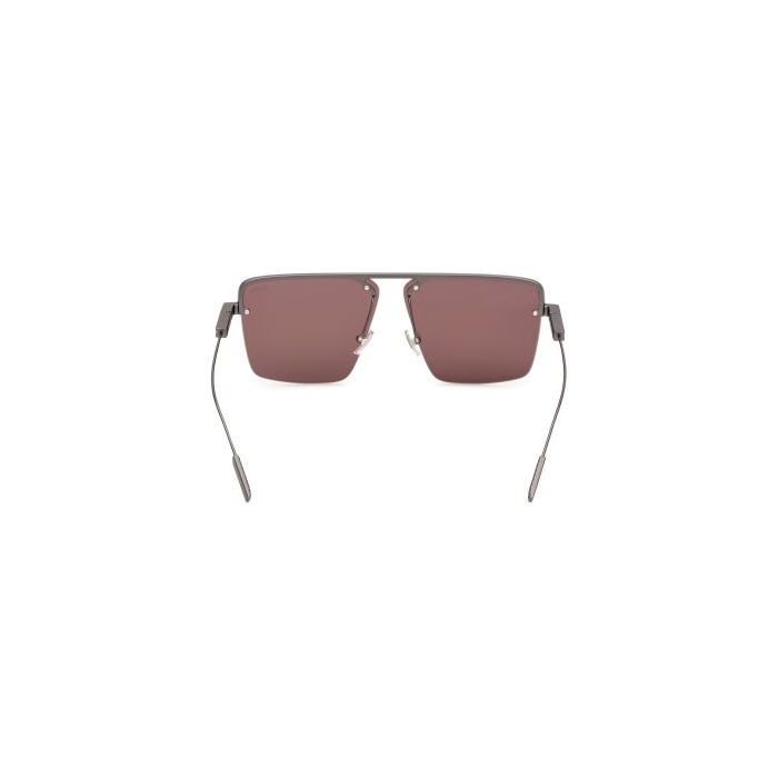 ZEGNA GUNMETAL METAL SUNGLASSES