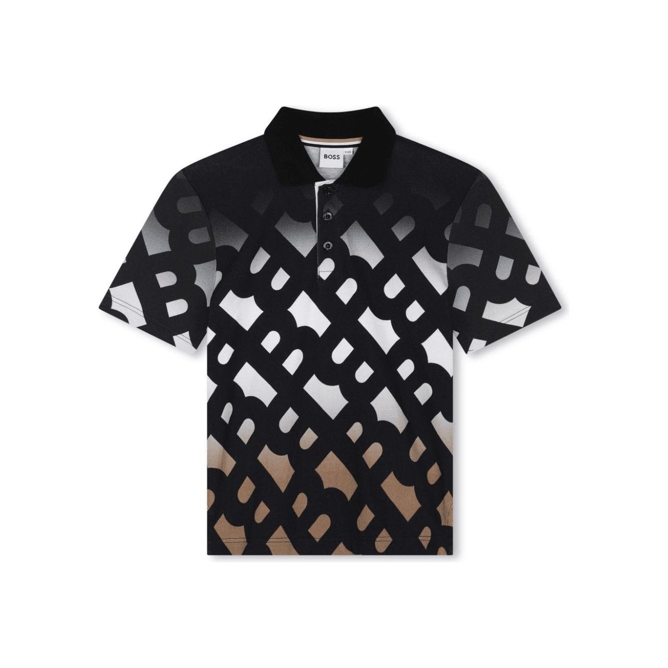 BOSS piqué-weave polo shirt