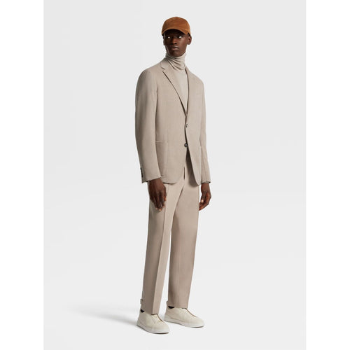 Load image into Gallery viewer, ZEGNA Taupe Oasi Cashmere Shirt Jacket
