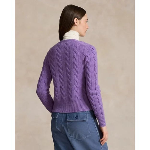 Load image into Gallery viewer, RALPH LAUREN Cable-Knit Wool-Cashmere Cardigan
