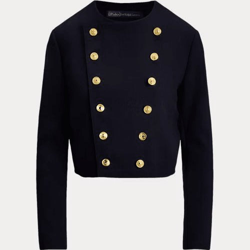 Load image into Gallery viewer, RALPH LAUREN Wool Crepe Cropped Jacket
