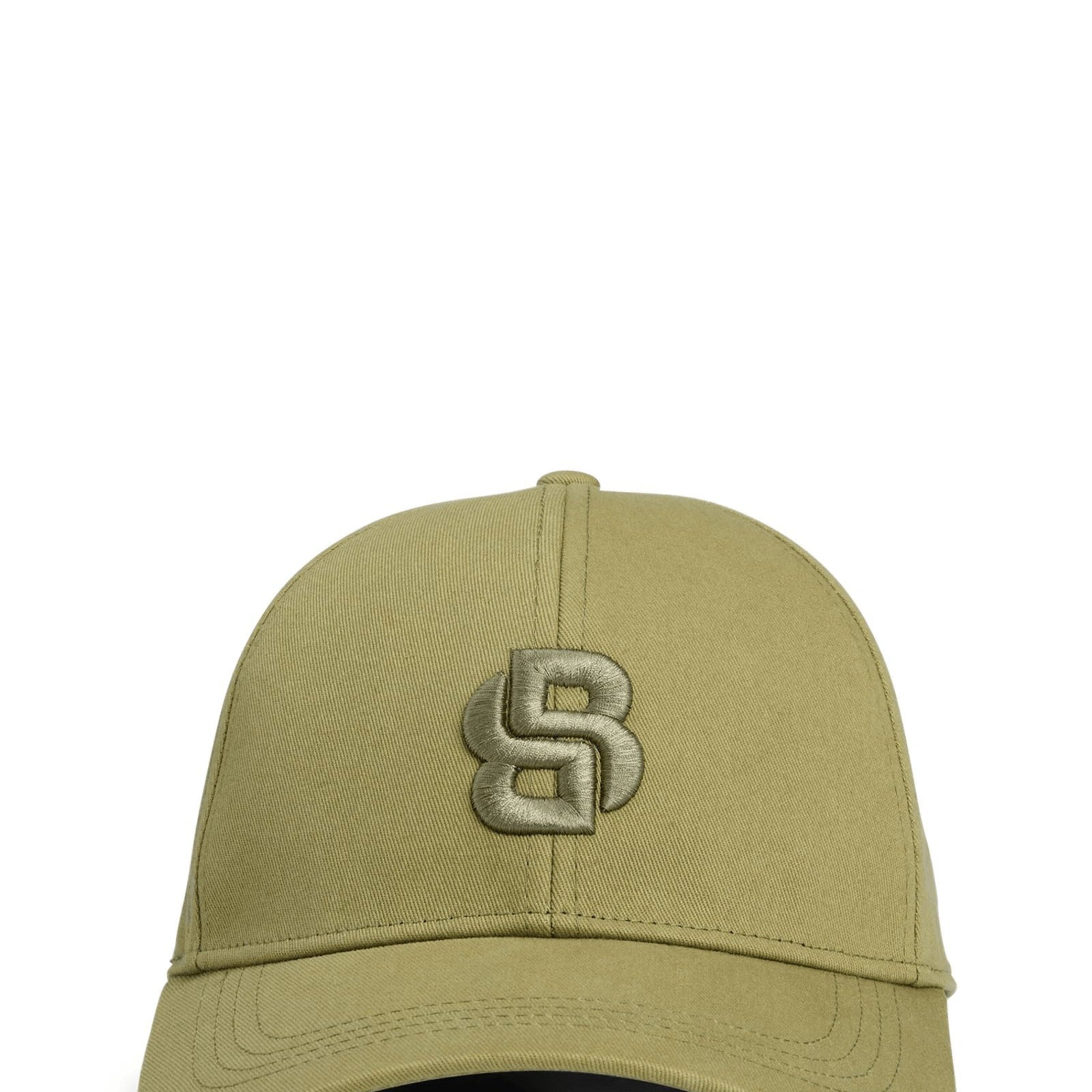 BOSS Cotton-twill cap with embroidered Double B monogram