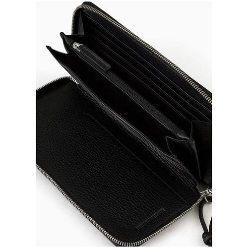 Load image into Gallery viewer, EMPORIO ARMANI TUMBLED LEATHER WALLET WITH WRAP-AROUND ZIP - Yooto
