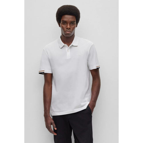 Load image into Gallery viewer, BOSS Polo shirt made of natural cotton with logo
