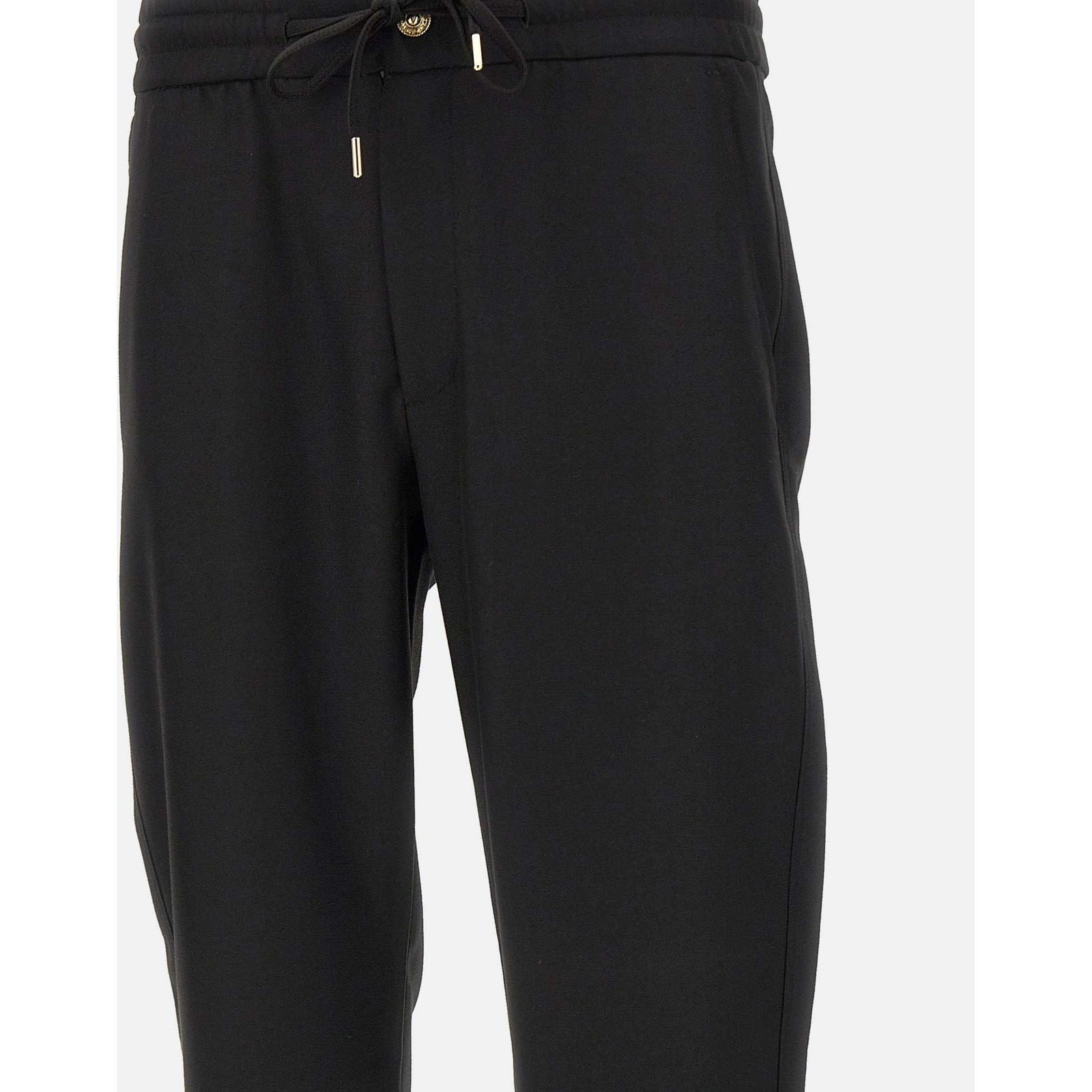 VERSACE JEANS COUTURE "Basic metal placket" viscose trousers