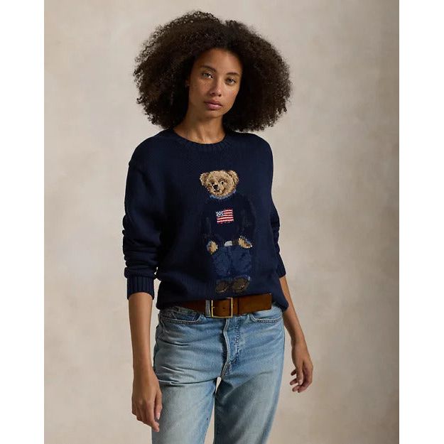 RALPH LAUREN Polo Bear Cotton-Linen Jumper