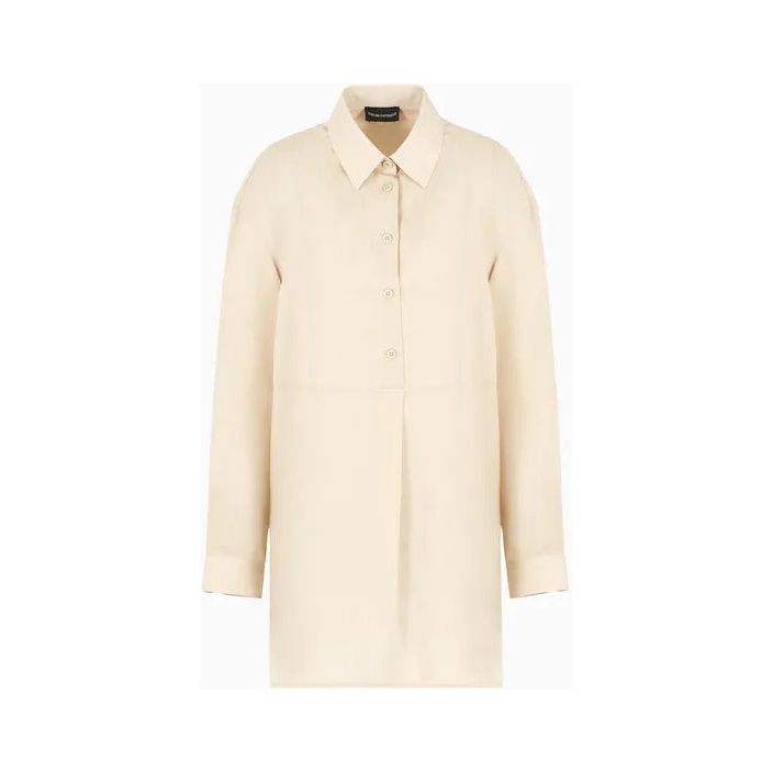 EMPORIO ARMANI OVERSIZED SHIRT IN FLUID COTTON - Yooto