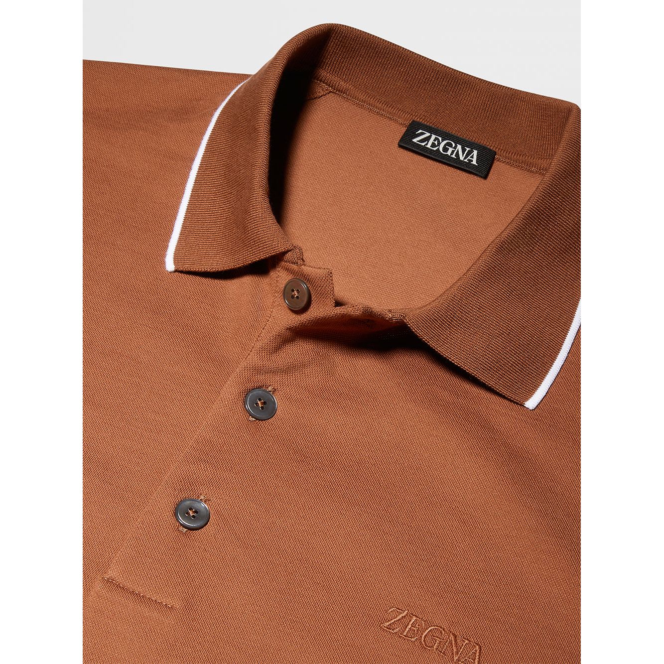 ZEGNA STRETCH COTTON POLO