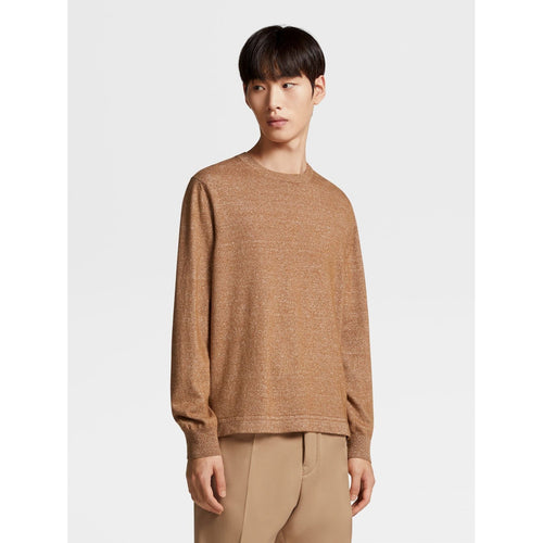 Load image into Gallery viewer, ZEGNA Mélange Oasi Cashmere Knit Crewneck
