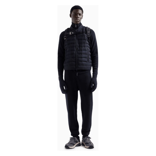 Load image into Gallery viewer, EMPORIO ARMANI Travel Essential knit blouson with quilted insert
