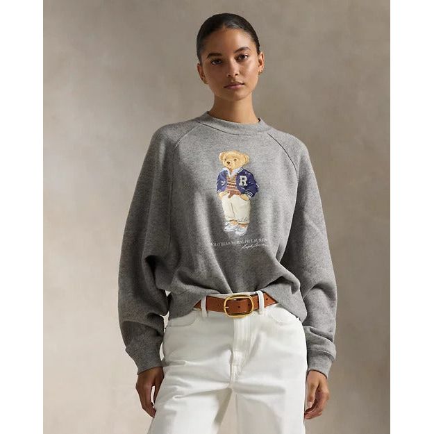 RALPH LAUREN Polo Bear Oversize Fleece Crewneck