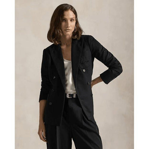 Load image into Gallery viewer, RALPH LAUREN Logo-Crest Brushed Blazer
