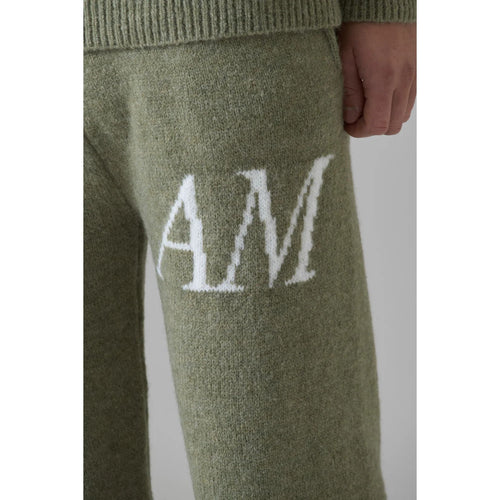 Load image into Gallery viewer, AZAT MARD DARK SAGE KNITWEAR PANTS
