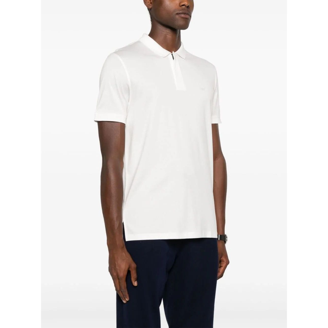 EMPORIO ARMANI rubberised-logo polo shirt