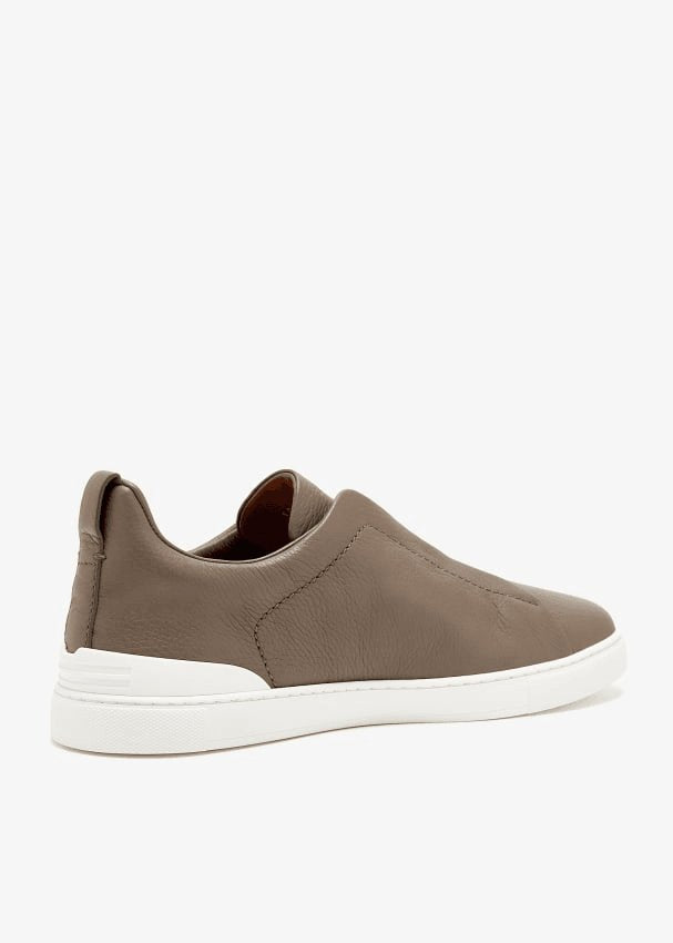 ZEGNA DEERSKIN TRIPLE STITCH™ SNEAKERS