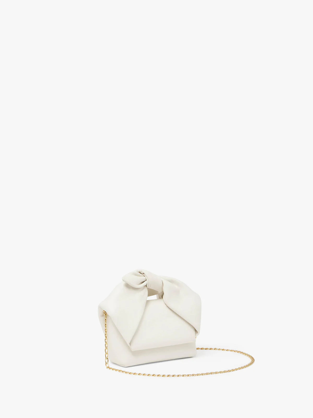 JW Anderson SMALL BOW TWISTER - LEATHER TOP HANDLE BAG