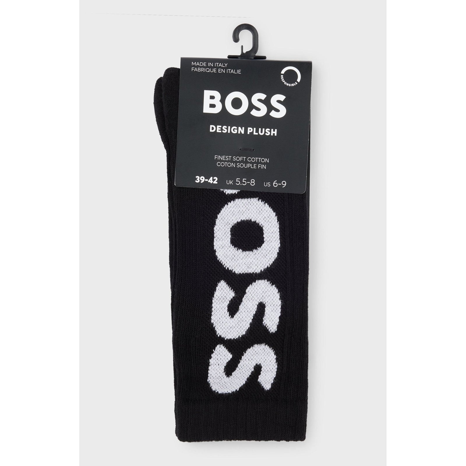 BOSS QUARTER-LENGTH SOCKS WITH CONTRAST LOGO