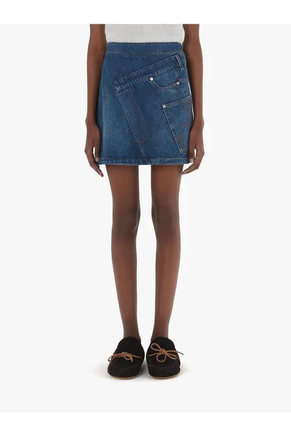 JW Anderson Denim Mini Skirt - Blue