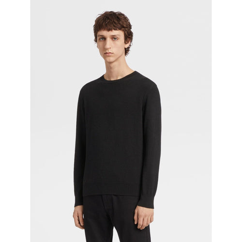 Load image into Gallery viewer, ZEGNA Vicuna Oasi Cashmere Crewneck
