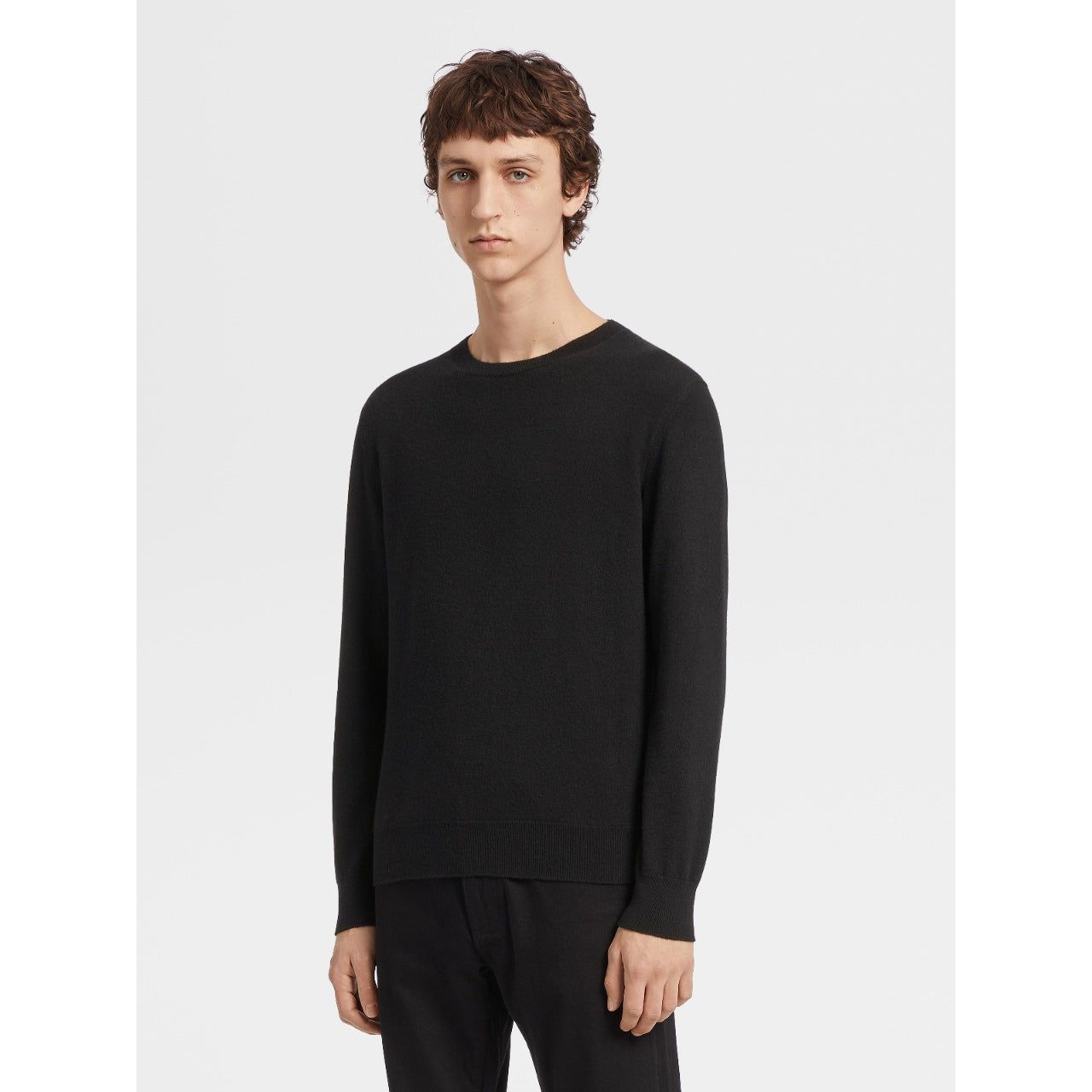 ZEGNA Vicuna Oasi Cashmere Crewneck