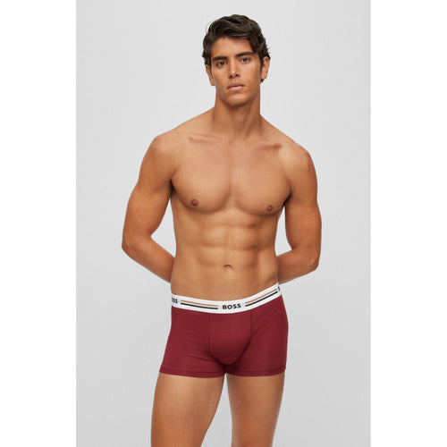 Load image into Gallery viewer, BOSS THREE-PACK OF SOFT-TOUCH STRETCH TRUNKS WITH LOGO WAISTBANDS
