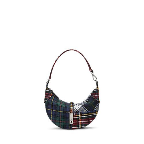 Load image into Gallery viewer, RALPH LAUREN Polo ID Plaid Wool Mini Shoulder Bag
