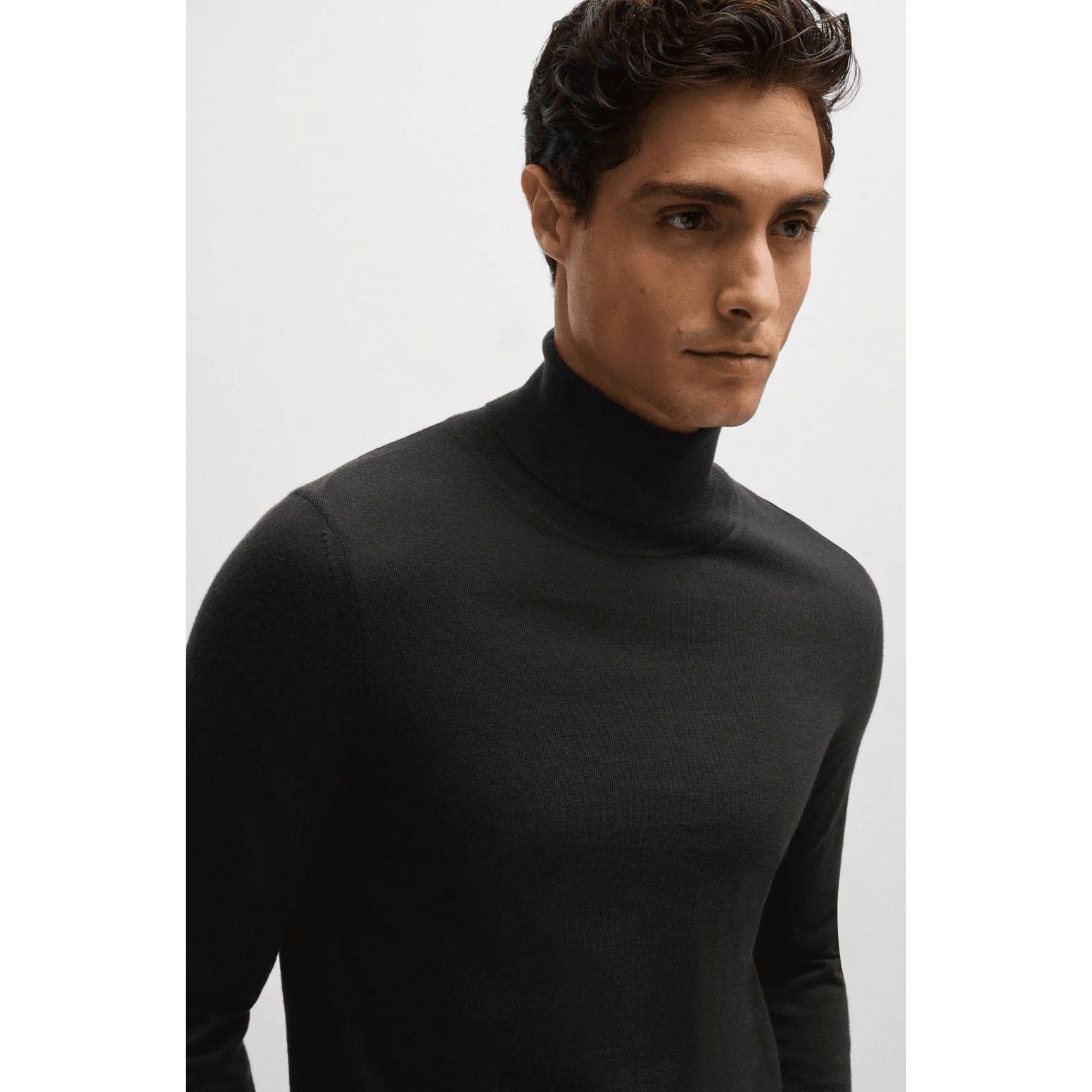 BOSS SLIM-FIT ROLLNECK SWEATER IN MERINO WOOL