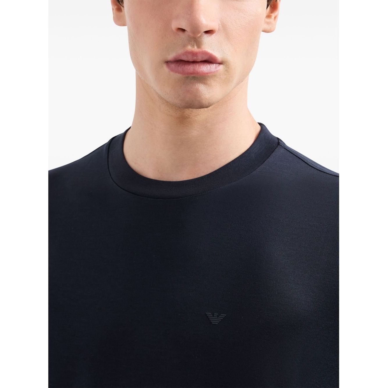 EMPORIO ARMANI logo-patch T-shirt