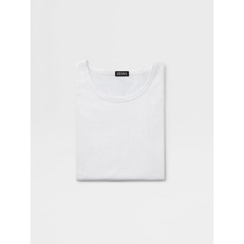 Load image into Gallery viewer, ZEGNA WHITE FILOSCOZIA COTTON TANK
