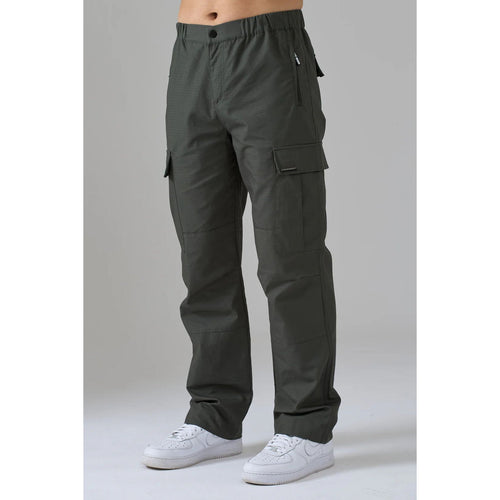 Load image into Gallery viewer, AZAT MARD KHAKI STRAIGHT LEG RIPSTOP PANTS
