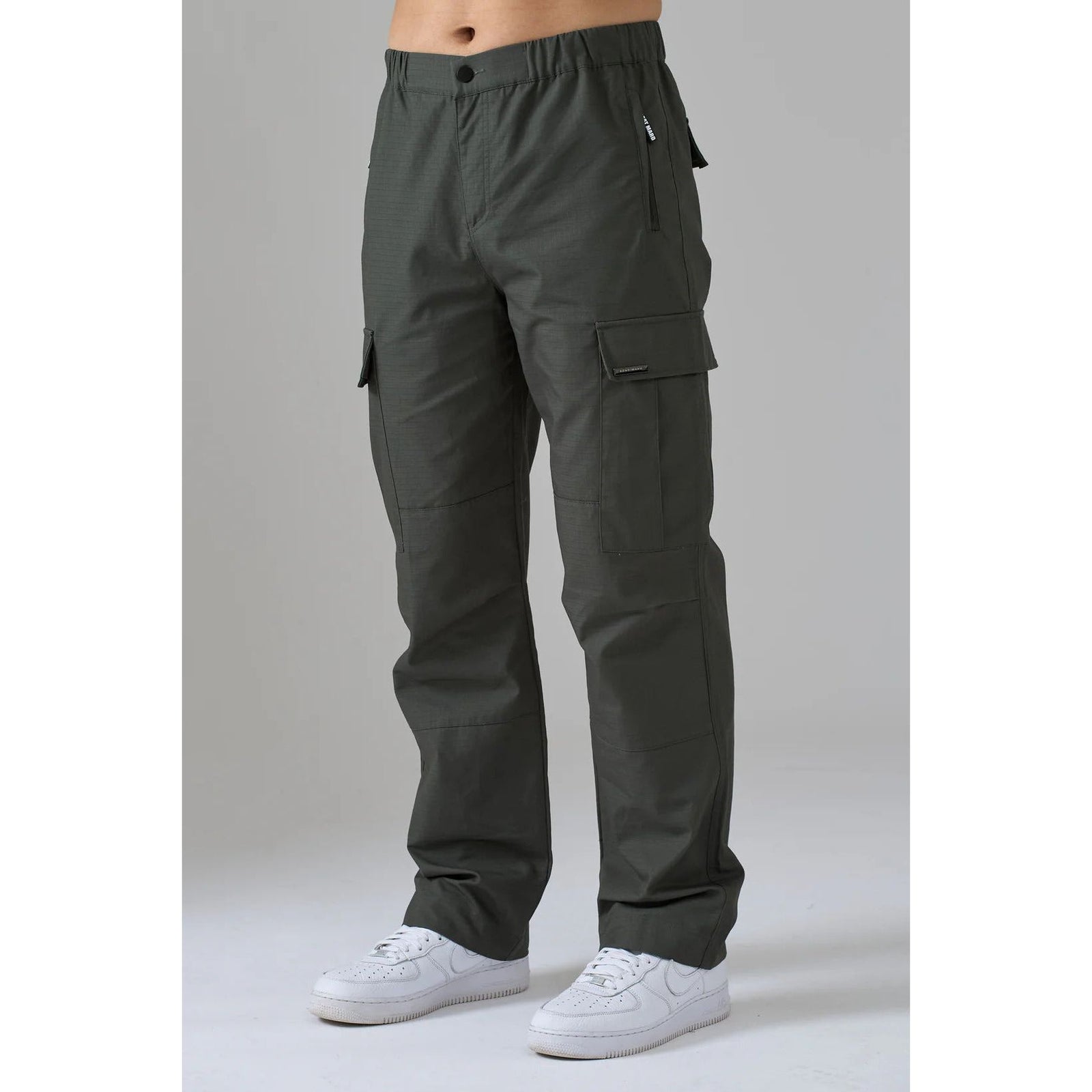 AZAT MARD KHAKI STRAIGHT LEG RIPSTOP PANTS