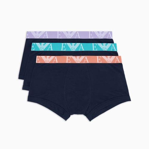 Load image into Gallery viewer, EMPORIO ARMANI Three-pack of boxer briefs with bold monogram logo
