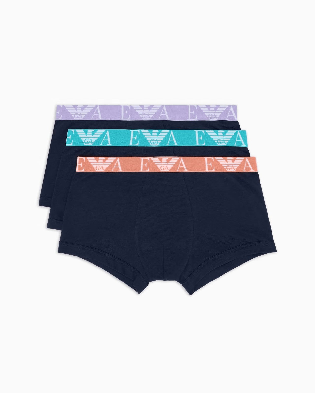 EMPORIO ARMANI Three-pack of boxer briefs with bold monogram logo