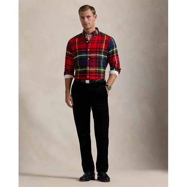 RALPH LAUREN Classic Fit Plaid Flannel Shirt