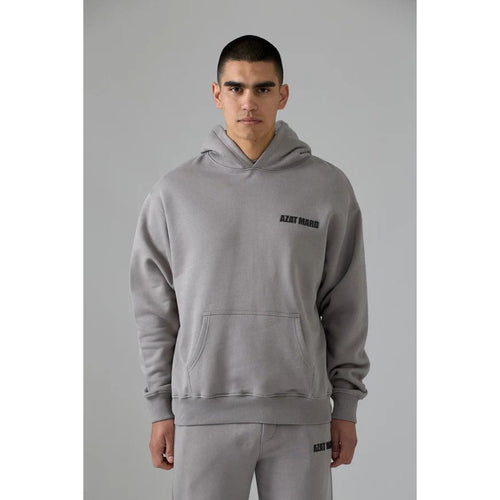 Load image into Gallery viewer, AZAT MARD GREY CREST HOODIE
