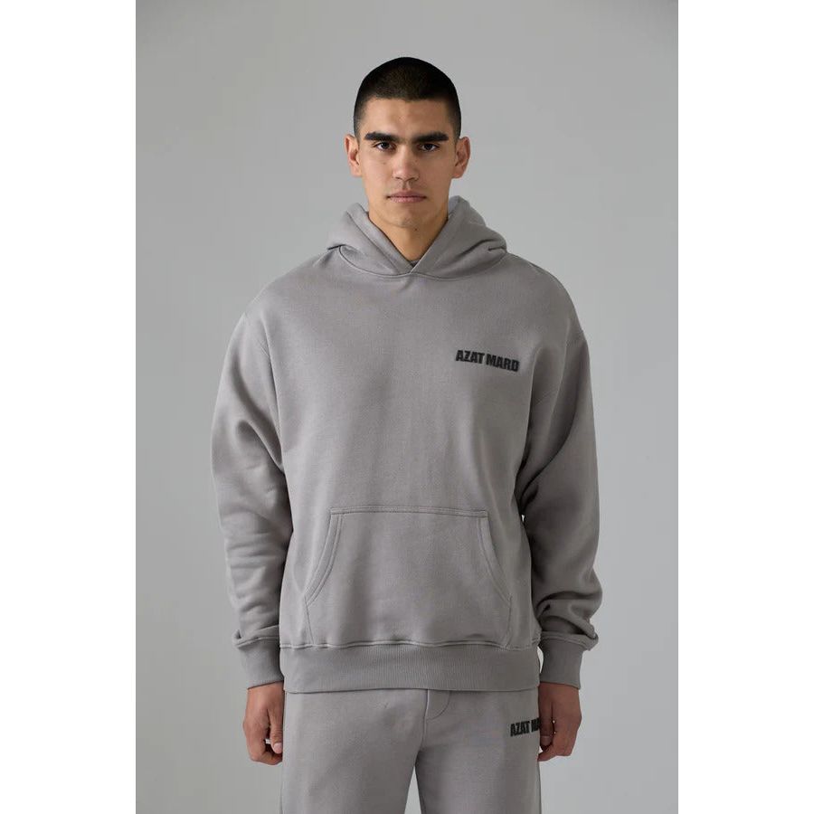 AZAT MARD GREY CREST HOODIE