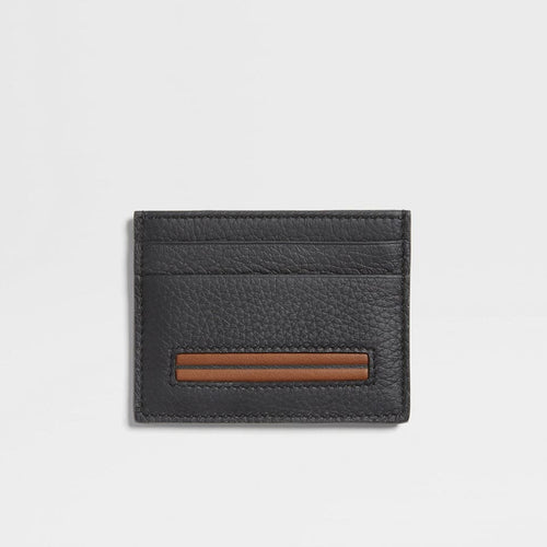 Load image into Gallery viewer, ZEGNA BLACK DEERSKIN CARD CASE
