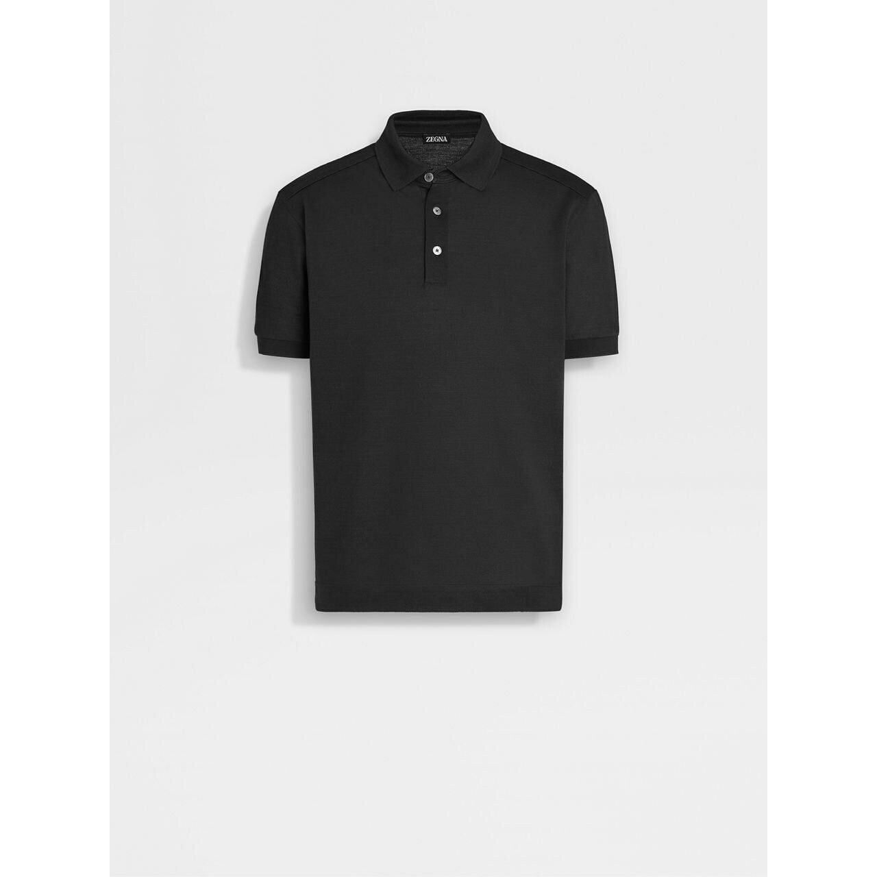 ZEGNA COTTON AND SILK POLO SHIRT