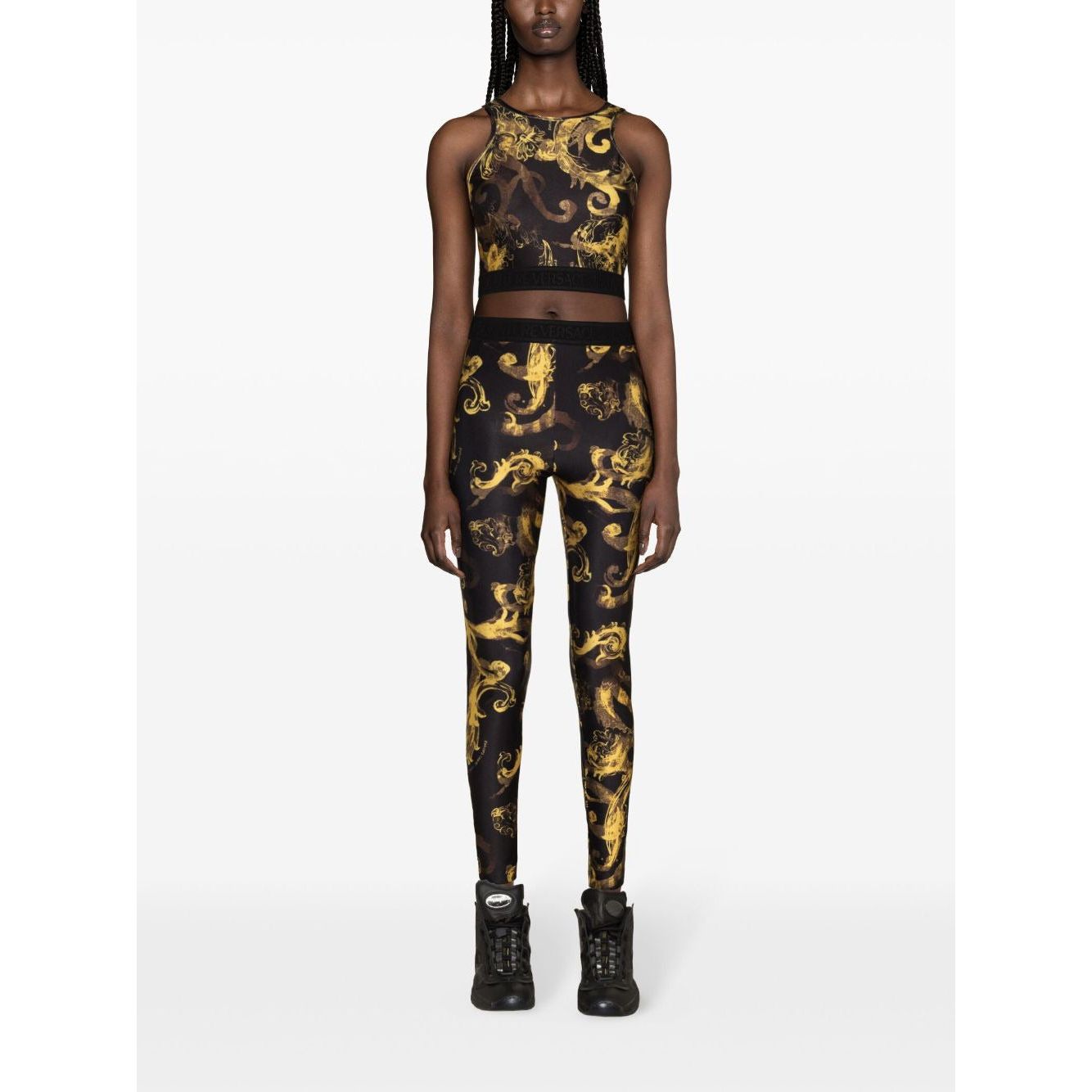 VERSACE JEANS COUTURE DAMASK LEGGINGS - Yooto