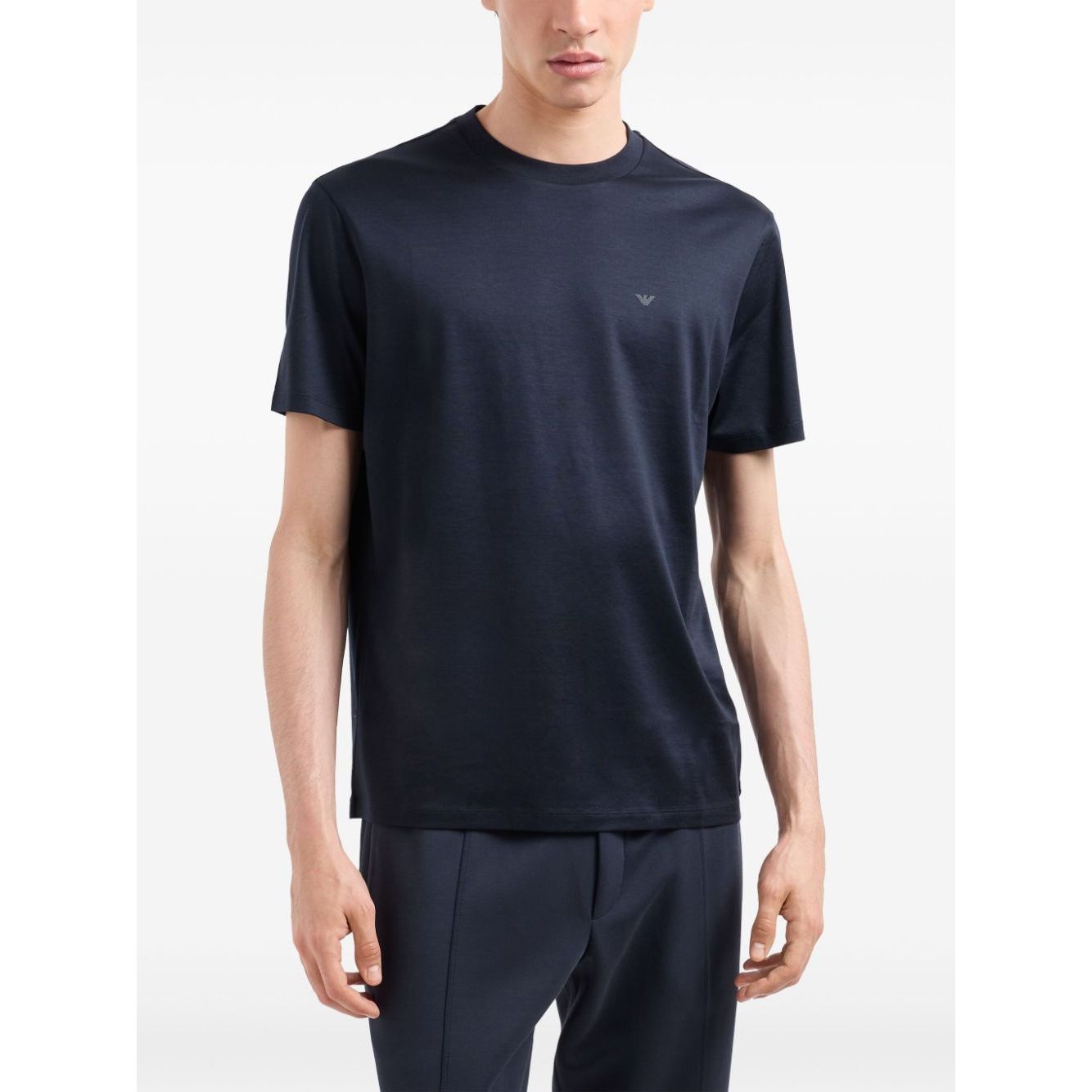 EMPORIO ARMANI logo-patch T-shirt