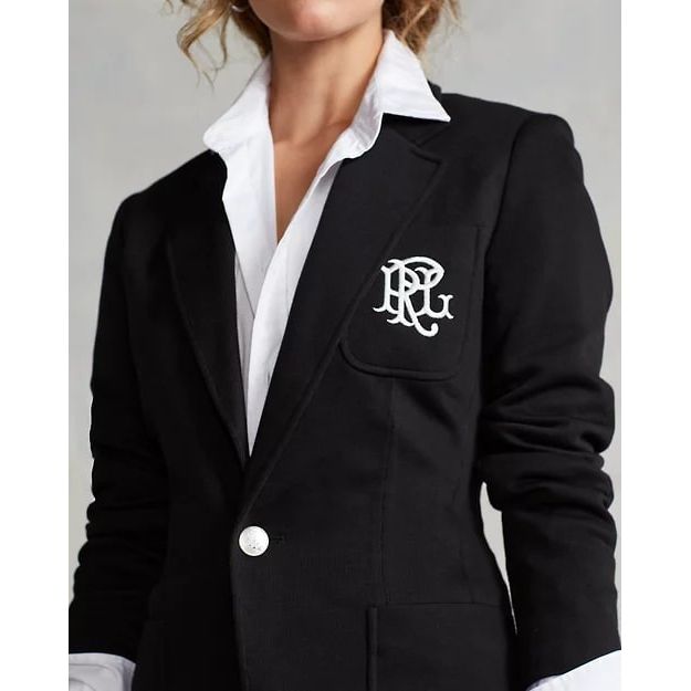 RALPH LAUREN Double-Knit Jacquard Blazer