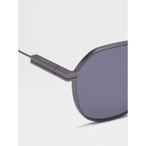 Load image into Gallery viewer, ZEGNA GUNMETAL METAL SUNGLASSES
