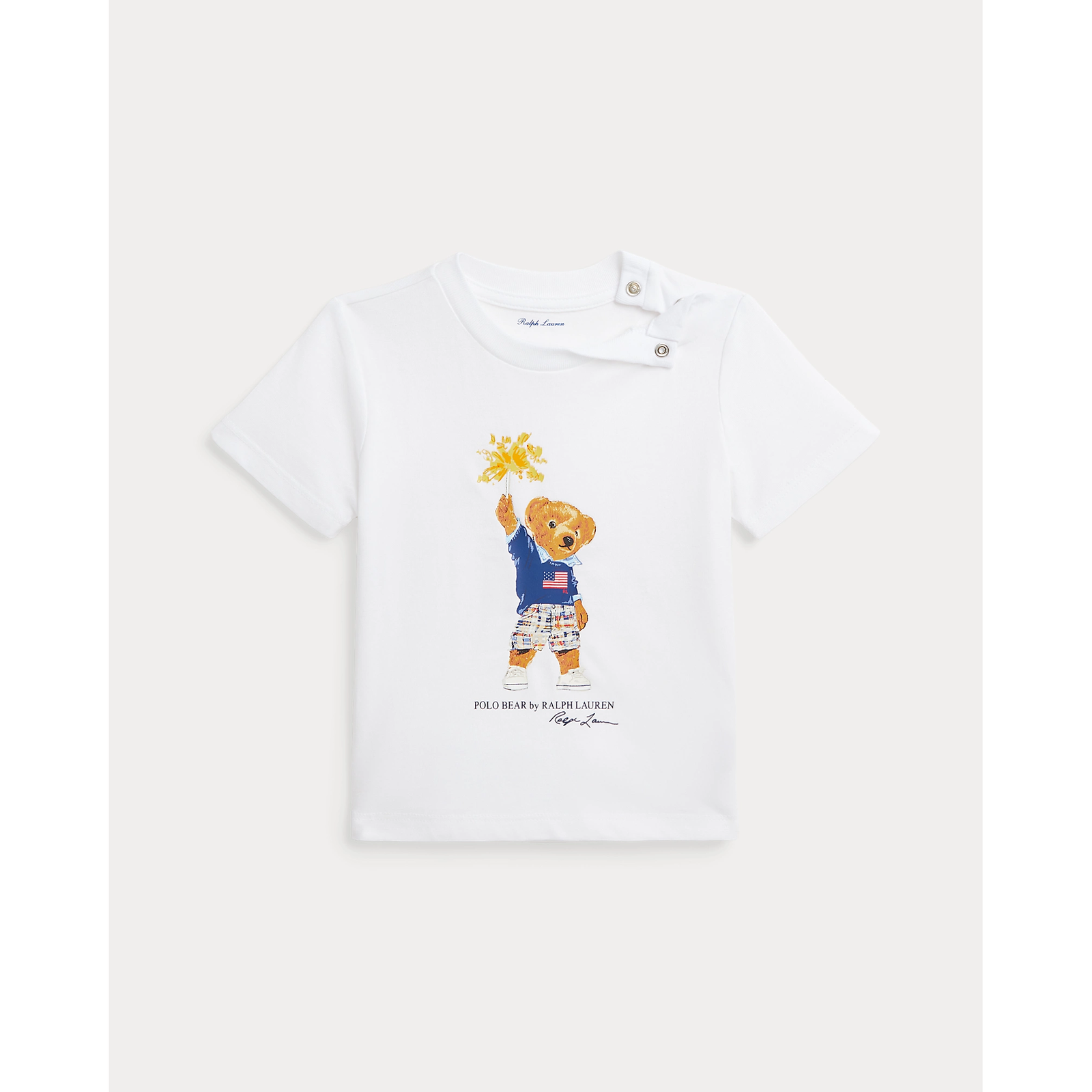 POLO RALPH LAUREN POLO BEAR COTTON JERSEY T-SHIRT