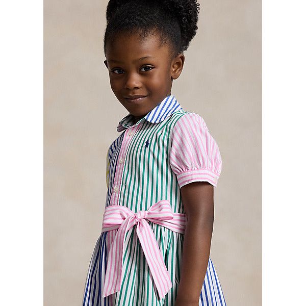 POLO RALPH LAUREN STRIPED COTTON FUN SHIRTDRESS - Yooto