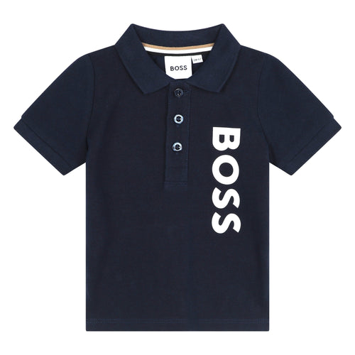 Load image into Gallery viewer, BOSS KIDS KIDS&#39; POLO SHIRT IN COTTON PIQUÉ WITH VERTICAL LOGO - Yooto
